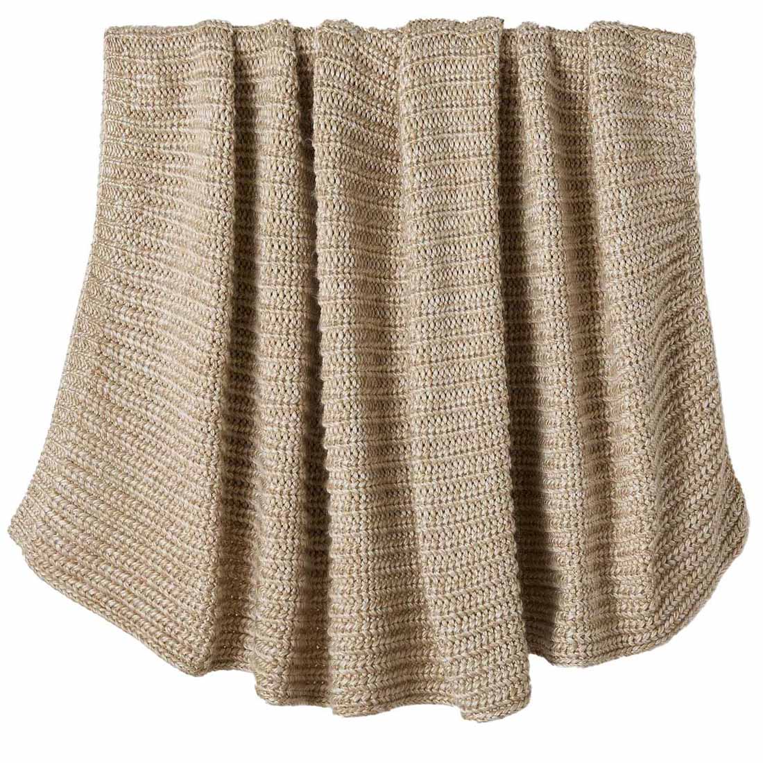 West Elm Marled Rib Knit Throw 50X60